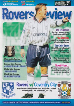 Tranmere Rovers v Coventry City Match Programme 1999-09-14
